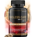 Suplement Cholesterolu - Triglicerydy Support kapsułki w. Organiczny, Czosnek bezogonowy, Pepper Cayenne, Sterole roślinne do wsparcia Normalne HDL i LDL Cholesterol Poziomy w. Przeciwutleniacz Niacyna (Witamina B3)