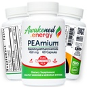 Palmitoyletanolamid 450mg Comfort Mobility Nerves Cognitive & Immune Support - Mikronizowane Wysokie Wchłanianie - All Natural Pea - USA Made - Brak dodatków lub substancji pomocniczych - 60 Vegan Suplement kapsułki