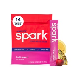 AdvoCare Spark - Energy Drink Mix - Suplement witaminy i aminokwasów - Wspomaga energię i koncentrację * - Przenośne wsparcie immunologiczne * - Bez cukru - Fruit Punch, 14 Stick Packs (3.5 oz)