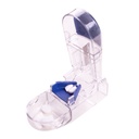 Apex Ultra Pill Cutter, Profesjonalne medyczne Pill Splitter z retracting Blade Guard, do precyzyjnego cięcia małych lub dużych tabletek, witaminy, niebieski / zielony i jasny, 1 Count, Compact & Travelfriendly