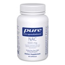Pure Encapsulations NAC 600 mg - N- Acetyl Cysteine NAC Supplement for Lung Health & Immune Support, Liver Support & Antioksydants * - with Freeform N- Acetyl- L- Cysteine - 90 Kapsułki