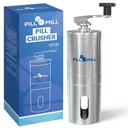 Pill Mill Pill Pill Crusher - kruszy wiele tabletek do drobnego proszku - Metal Pill Grinder - Tablet Pulverizer Nadaje się do podróży - Great Feeding Tube use i zwierzęta domowe