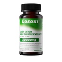 Suplement do detoksu wątrobowego, 30,000mg Wyciąg z gruczołów mlecznych, kurkuma, karczoch i glutation - wspomaga zdrowie wątroby i przeciwutleniacz - 60 tabletek