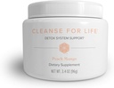 Isagenix Cleanse for Life - dodatek do proszku do czystego napoju bez środków przeczyszczających lub diuretyków - Wsparcie metabolizmu z witaminą B12 i niacyną - Peach Mango -3.4 Oz (16 Servings)