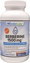Wonder Laboratories Surperior Absorption Berberine HCL 1,500mg + Cynamon, Chrom i BioPerine Maintenance for Glucose, Heart & Immune System Health Gluten & GMO Free - 120 kapsułki