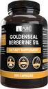 PURE ORIGINAL INGREDIENTS Goldenseal Berberine No Magnesium Or Rice Fillers, Always Pure, Lab Verified (365 Count)