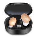WNP Pomoc słuchu, Miniaturowe Wzmacniacze słuchu dla dorosłych z anulowaniem hałasu, Przywracalne Pomoc słuchu dla seniorów z Crystal Clear Sound i LED Power Display