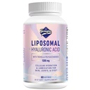 Liposomal Hialuronic Acid Supplements 1000mg- Wysoka biodostępna dietetyczna Hyaluronic Acid Kapsułki z Tremella Polisaccharides, Podwójna Siła Nawodnienie skóry, Wspólne smarowanie, 1Pack