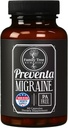 Preventa Migrena Relief Supplement - Bezwodny Butterbur, Magnez, Riboflavin, Gorączka - Codzienne zapobieganie bólom głowy - 60 Kapsułki