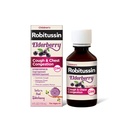 Robitussin Elderberry Cough + Chest Congestion DM Kaszel dla dzieci, Chest Congestion Relief i Cough Syrop - 4 Fl Oz