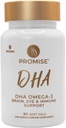Promise Prenatal DHA - Pharmaceutical Grade Omega- DHA (3 Month Supply) Once- Daily Strawberry Flavored softgel z 290 mg DHA. Wszystkie naturalne prenatalne DHA dla rozwoju mózgu i oczu dziecka