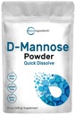 Micro Składniki D Mannose Proszek, Pure Mannose Supplement, Quick Water Rozpuszczalny, Wsparcie Trakt oczyszczający i pęcherza zdrowia, Premium Mannose dla kobiet i mężczyzn, Vegan Friendly.