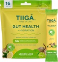 Tiiga Gut Zdrowie + Napoje nawadniające Mix - 7g Baobab, 5g Włókno prebiotyczne, Elektrolity, No Dairy, Wegan, No Added Sugar, Trawienie, Regularność, & Zaparcia - 16 Słupki