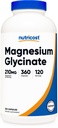 Nutricost Magnezu Glicynian Kapsułki (360 Kapsułki, 210 mg na Podawanie) - Magnezu Glicynian Suplement do Gentle Absorpcja
