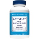 Witamina Shoppe Active- C z bioflawonoidami 1000 MG - przeciwutleniacz do układu sercowo-naczyniowego i immunologicznego i ochrony przed wolnymi Radykalami (250 tabletek)