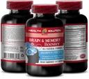 Ginkgo biloba ekstrakt liść - BRAIN I PAMIĘCI BOOSTER - poprawa - suplementy pamięci mózgu - Ginkgo biloba ekstrakt, suplementy mózgu dla pamięci i skupienia, Focus i suplement energii 1 Butelka 60 Czapki