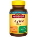 Nature Made L- Lysine 1000 mg, Suplement diety, 60 tabletek, 60 Day Supply