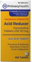 Maximum Strength Acid Reducer Famotydyna 20mg Tablets, 100Count