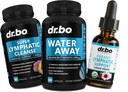 Pigułki wody Diuretyki & Odwadnianie Lymphatic Suplementy - Natural Away Pills Retencja wody & Organic Lymphatic Support Liquid Drops Cleanse - Fluid & Lymph System Supplement Supplement Detox