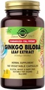 Solgar Ginkgo Biloba Leaf Extract - 180 Kapsułki wegetatywne - Standaryzowane Full Potency (SFP) - Non-GMO, Wegan, Gluten Free, Dairy Free, Kosher, Halal - 180 Sługi