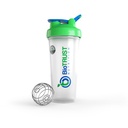 BiTRUST BlenderBottle Classic Shaker Butelka, 28- Ounce z pętlą, Clear / Green