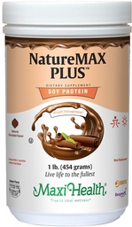 Maxi- Health NatureMAX Plus Energy Support Drink Soy Protein Powder - Sugar Free Diet Supplement - 20 g białka na serwowanie - Naturalny aromat czekoladowy - Kosher Witamina - 1lb