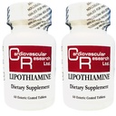 Badania sercowo-naczyniowe Lipotiamina B Suplement 120 Tabletki - Witamina B1 Teraz z kwasem lipoinowym alfa - 2 X 60