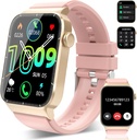 Smart Watch for Men Women (Odpowiedź / Wykonaj połączenia), 1.85 "HD Smartwatch, Fitness Watch with 112 Sports Modes, Heart Rate Sleep Monitor / Stop Counter, IP68 Waterproof Fitness Tracker dla Android, Deep Pink