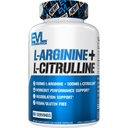 Evlution Nutrition L- Arginine + L- Citruline - Endurance + Workout Performance Supplement - 1000mg Complex - Vasodial + Nitric Oxide Support - Vegan + gluten Free Capsules - 60 Servings