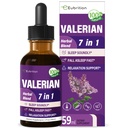 Valerian Root Sleep Support Drops, Passion Flower, Rumomile, Lavender, Soursop Leaves, & Hibiscus Herb Extract Supplement Tincture for Sleep Soully & Deeply. Idealny z dźwiękami snu. 2oz