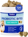 Wellix Probiotics for Dogs - Dog Probiotic Chews for Dog Digestive Health, Prevents Diarrhea, Allergies - Anti Diarrhea, Upset Stomach & Gas Relief