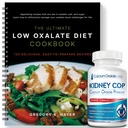 KIDNEY C.O.P. Oszałamiający Ochraniacz Wapnia 120 Kapsułki, Opatentowane Nerki Wsparcie Krystali Oszałamiających Wapnia, Stop Recurrence (Starter Pack - (120 Caps) i 1 Ultimate Low Oxalate Diet Cookbook)