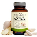 Ziołowe Roots Organic Whole Bulb Czosnek pigułki - Pothent Extra Siła 124; 600 mg - 60 Organic Vegan kapsułki