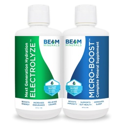 BEAM Minerals Micro- Boost and Electrolyze Advanced Set 124; Advanced Electrolyte & Micronutrient Support