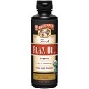Barlean 's Organic Flaxseed Oil Liquid, Cold Press Flax Seeds, 7,640mg ALA Omega 3 Acid Supplement for Healthy Hair, Skin, and Eyes, Vegan & Gluten Free, 12 oz