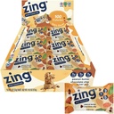 Zing Masło orzechowe Czekoladowy Chip Dzieci Wegan Bary protein, Gluten Free 100 Calorie Mini Bary, Bary odżywcze bezmleczne z białkiem roślin, Kosher, No Soy, Bez alkoholu cukru - 18 liczenie