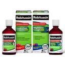 Robitussin DM Max Cough Plus Zatory w klatce piersiowej i Robitussin Maksymalna siła Night Cough DM, Dorosłe wyroby - 2 x 8 butelek Fl Oz