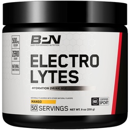 BPN Electrolytes Hydration Drink Mix 124; Proszek bez cukru Electrolyte 124; 500 mg sodu na serwowanie 124; Naturalnie słodzony 124; Mango, 50 Służenie