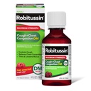 Robitussin Dorośli Maksymalna siła Kaszel + Zatory w klatce piersiowej DM Max (4 fl. oz. Butelka), Kaszel Suppressant & Expectorant, Malina Flavor