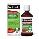 Robitussin Dorośli Maksymalna siła Kaszel + Zatory w klatce piersiowej DM Max (8 fl. oz. Butelka), Kaszel Supressant & Expectorant, Malina Flavor