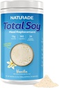 Naturade Total Soy Protein Powder - 13g Protein & 130 Calories per Serving - Zero Trans Fat - Non-GMO Soy - Lactose & Gluten Free - Vanilla (30 Servings)