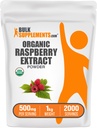 BulkSupplements.com Organic Raspberry Extract Powder - z owoców malinowych, przeciwutleniacz Źródło, Herbal Supplement - Gluten Free, 1kg (2,2 kg) (Opakowanie 1)