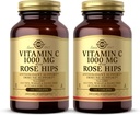 Solgar Vitamin C 1000 mg with Rose HIPS - 100 Tablets, Pack of 2 - Antioxidant & Immune Support - Non-GMO, Vegan, Gluten Free, Dairy Free, Kosher - 200 Total Servings
