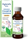 Hyland 's Kids Daytime Organic Cough Syrop i Immune Support z Agave, Elderberry i Granate, Soothes Cough, and Supports Immunity, 4 Fl. Oz
