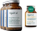 ALGAECAL Vitality Bundle - Free 4-in-1 Vitamin D3 Complete & Plant-Based Calcium with 13 Bone-Supporting Minerals, Clinically Shown to Stop Bone Loss, Immune & Whole Body Wellness