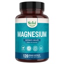 Nested Naturals Magnezu Glycinate Chelate - 200mg Chelated suplement magnezu do skurczów mięśni, Relaxation, & Sleep Support - 100% Albion TRACCS Buffed Magnezu Glycinate - 120 Kapsułki wegańskie