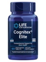 Life Extension Cognitex ® Elite, szałwia, borówka, ashwagandha, fosfatydylseryna, winpocetyna, Uwaga, Focus, Mood & Memory, Gluten- Free, Non-GMO, Wegetarianin, 60 Tabletki