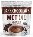Opportuniteas MCT Oil Powder, Keto Creamer do kawy, Drinki & Smoothies, Przyjazne do niskokalorycznego Keto, Boost Energy & Mental Focus, Suplement do Ketogenic Diet, Gluten Free & Non-GMO, Dark Chocolate 6 oz