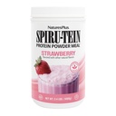 NaturesPlus SPIRU- TEIN, Truskawka - 2.4 lb - Wstrząs białkowy oparty na plantacji - Non-GMO, Wegetarianin, Gluten Free - 32 Sługi