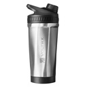 VOLTRX ChillMix Shaker Butelka ze stali nierdzewnej Izolowanej - USB C Recharge Electric Protein Shake Mixer, Shaker Cups for Protein Shakes and Meal Replacement, Chrome Steel, 16 oz